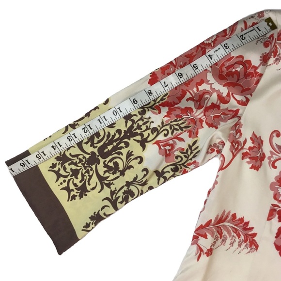 Neiman Marcus Silk Floral Sheath Dress. Sz 4 - Picture 4 of 6